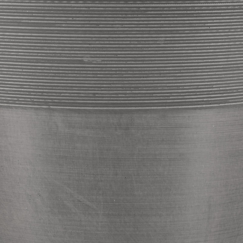Pot à fleurs en plastique gravé Myrtlewood, H 10 po x l 12 po x P 12 po, Ciment