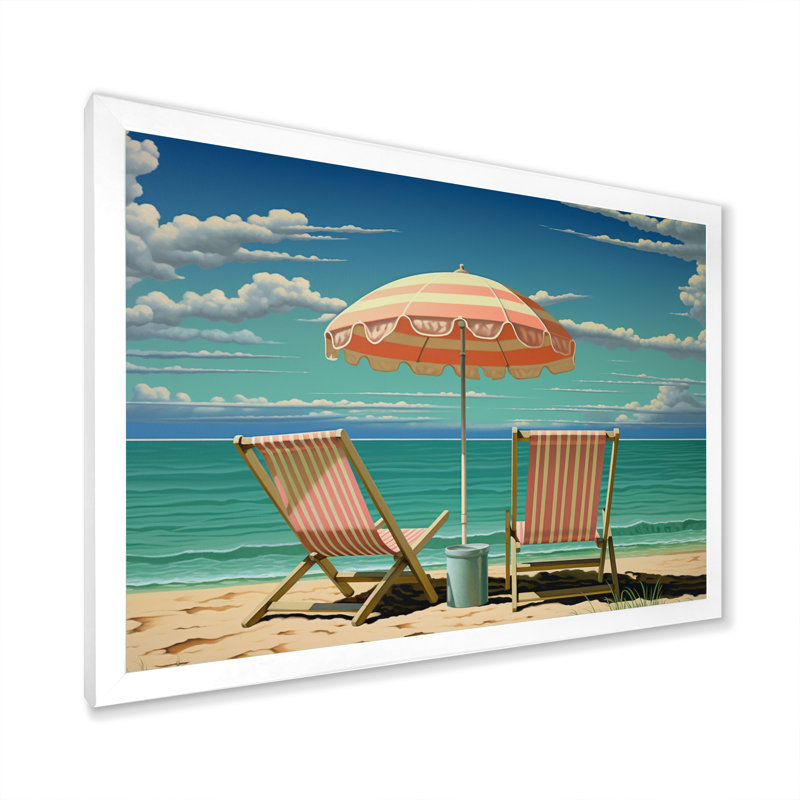 Rehobeth sur impression sur toile, H 30 po x l 40 po x P 1,5 po, Cadre simple blanc