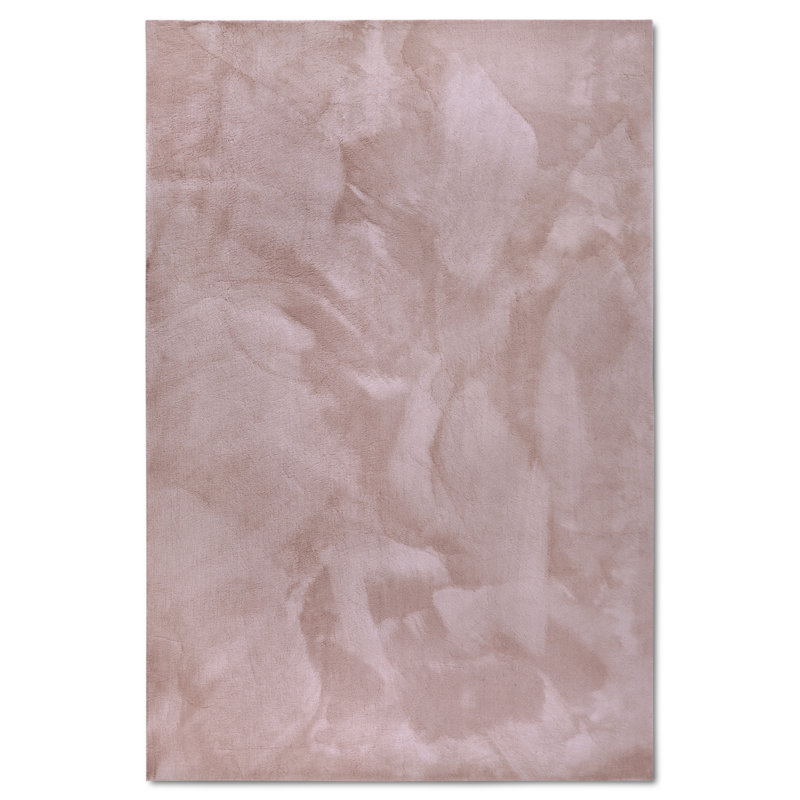, Antique pink Leon high pile rug, Rectangular 160 x 230cm