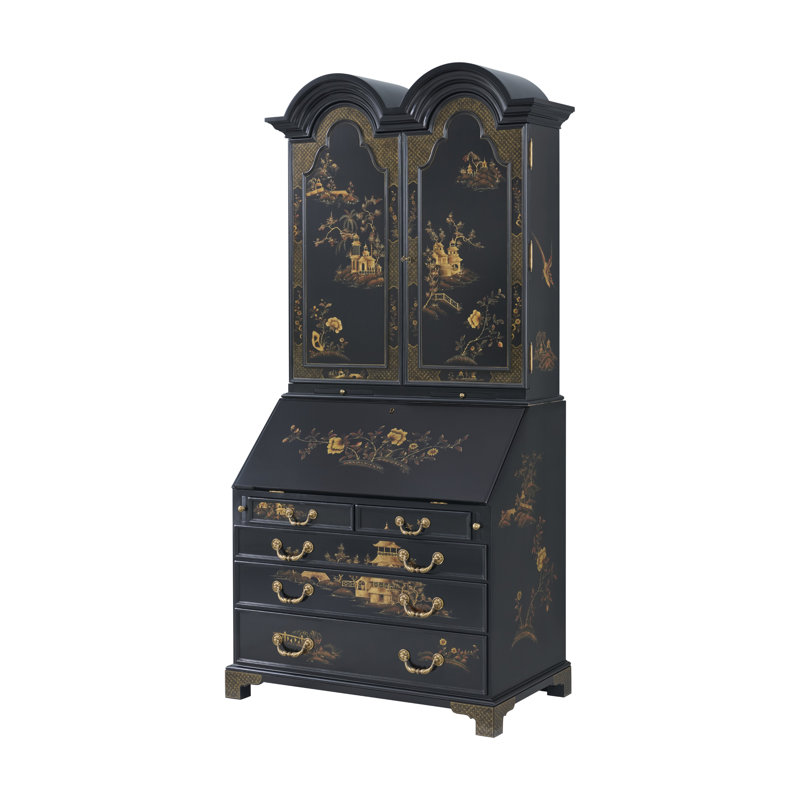 Brushwork Solid Wood Secretary Desk