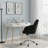 Modern Adjustable Office Chair with Soft Cushion, Metal Legs-2144000488