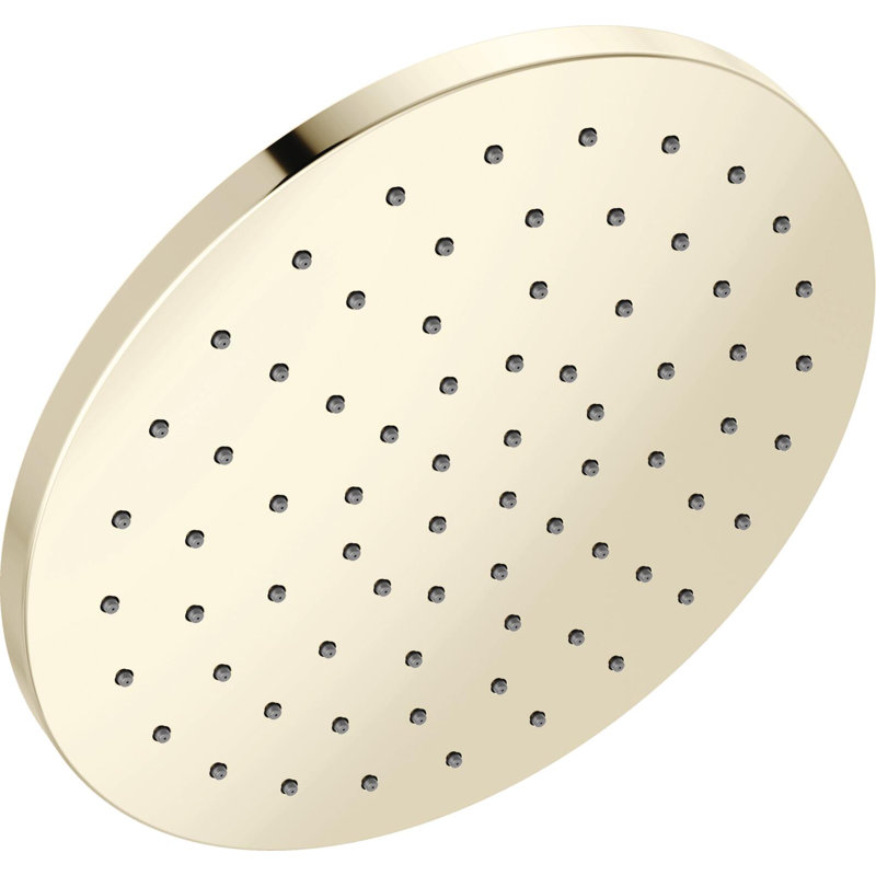 Rain Shower Head, 10 Inch Metal Large Rainfall Shower Head 2.5 GPM Polished Nickel, Lumicoat Polished Nickel, 2.5 GPM