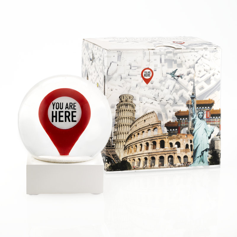 You Are Here Snow Globe