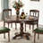 American style retro solid wood dining table.-110406347