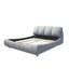 Grand lit plateforme tapissier de luxe avec dossier surdimensionné et structure en bois massif, convenant à plusieurs hauteurs de matelas-1442843474-1442843472