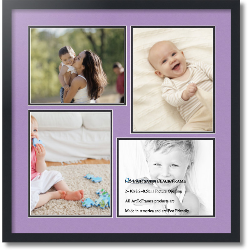 Matte Picture Frame with Mat, Lavender Mist