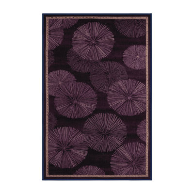 Tapis mauve lavable à la machine