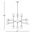 Newport 12 - Light Dimmable Sputnik Modern Linear Chandelier