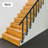 Square Stair Baluster Posts (3.15*3.15*37.4In)-114643564