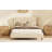 Modern Cream Velvet Upholstered Platform Bed With Wingback Headboard And Walnut Wooden Legs, No Box Spring Needed-234523590