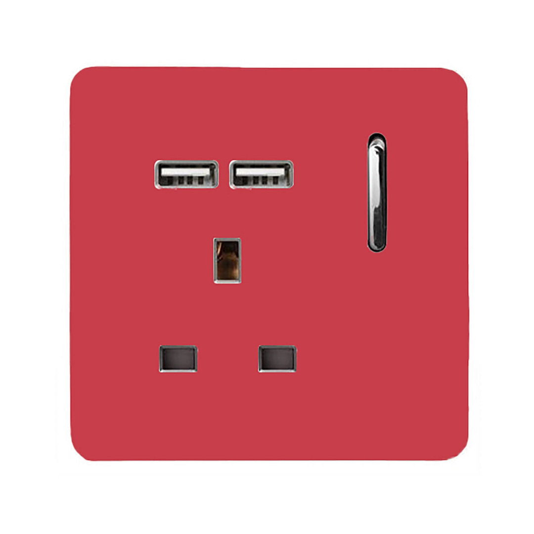 Trendi Switch 1 Gang USB 2100mA Plug Socket
