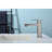 Modern Gray Sink Faucet, 1.5/Gpm Max Flow, Zinc Made, Deck Mounted Lever Construction Handle-122398813