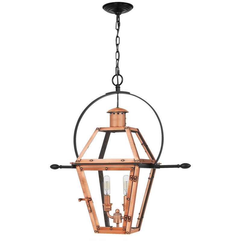 Haika 2 - Light Lantern Pendant, Aged Copper