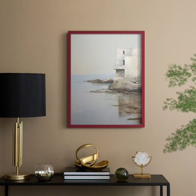 Vintage Nautical Print, reproduction encadrée en bois massif