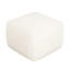 Carré blanc bouclé avec tissu doux et exquis, coussins en mousse denses et confortables, style contemporain, revêtement en tissu d'ameublement lisse, l 22,3 x P 16,23, idéal pour divers décors