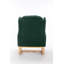 Chaise berçante en tissu Teddy avec poche latérale-269672014