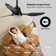Smart Ceiling Fan with Lights - Voice Control, Remote & Dimmable LED