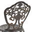 Chaise d'appoint d'extérieur en métal Bartlum