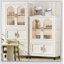 Armoire de rangement à roulettes en plastique 25,59 po x 15,75 po x 57,09 po avec porte magnétique