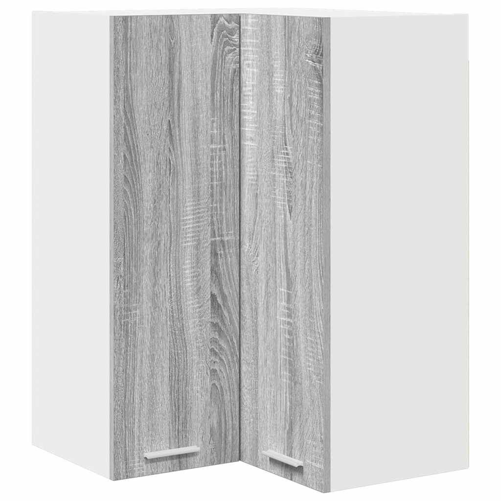 Vidaxl Hanging Cabinet Riga Sonoma Oak And White 57 X 57 X 80 Cm