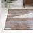 Izaki Contemporary Bohemian Abstract Marble Brown/Cream Rug-27121702