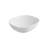 16'' Matt White Stone Rectangular Vessel Bathroom Sink with Overflow