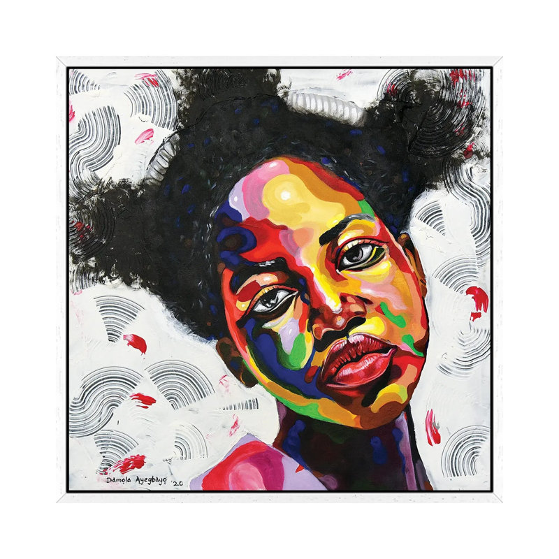 Free But Hungry 1 Piece Wall Art on Canvas, 66.04cm H x 66.04cm W x 3.81cm D, White Framed
