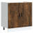 vidaXL Sink Base Cabinet Engineered wood Medium Adjustable Feet-201335651-201335663