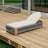 Outdoor Chaise Lounge Chair, Acacia Wood Pool Chair With Adjustable Backrest And Cushion, Outdoor Lounge Chair For Beach, Yard, Or Poolside-406130574