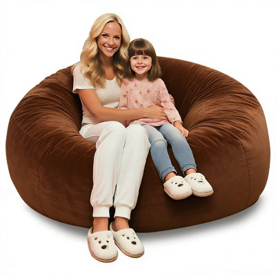 Dobbs Large Velvet Bean Bag Chair