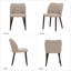 Chaise rembourrée en bois massif Malvino-134138031