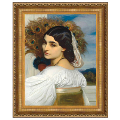 "Pavonia" par Frederic Leighton, reproduction sur toile encadrée