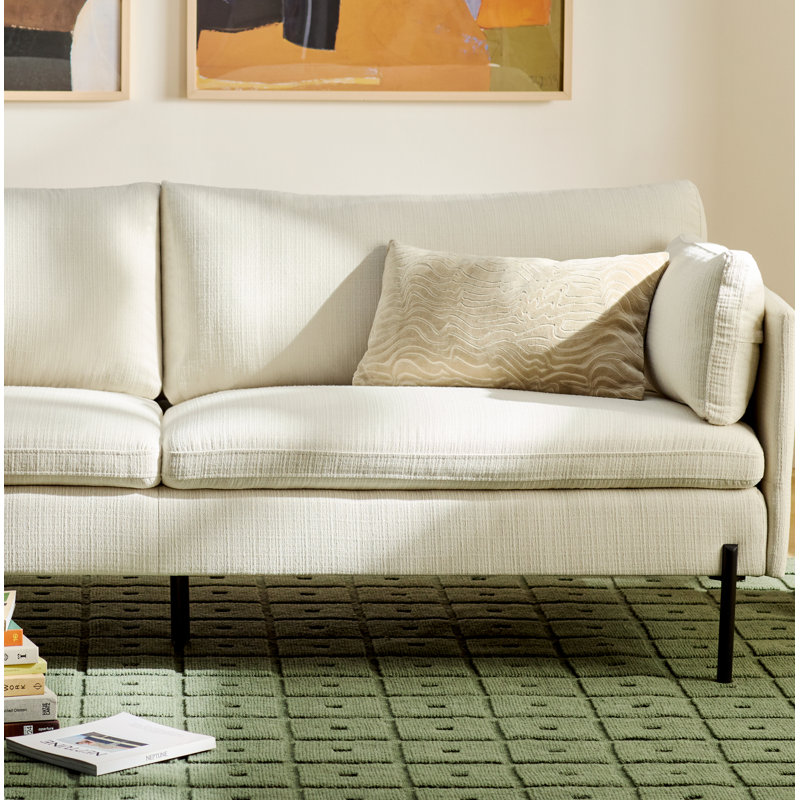 Moab 81'' Upholstered Sofa, Flanigan Cotton