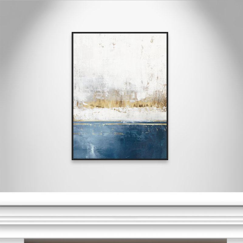 Golden Horizon II - reproduction de la version portrait par Casa Fine Arts, Noir, H 49,5 po x l 37,5 po