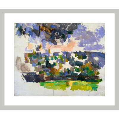 «The Garden at Les Lauves» par Paul Cézanne, impression giclée encadrée
