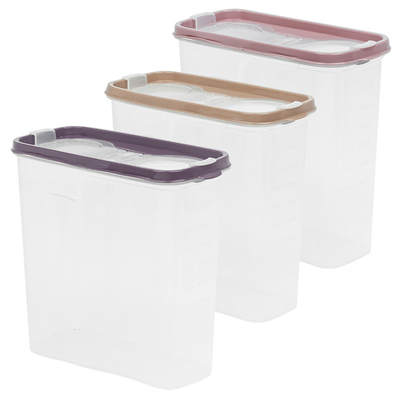 Joelle Food Storage Container, Purple/White