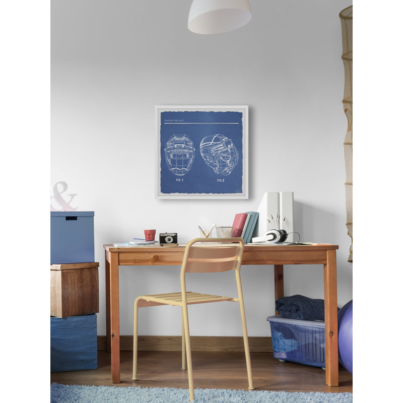 Rosado Wrapped Canvas Print, 51cm H x 51cm W, Blue, White