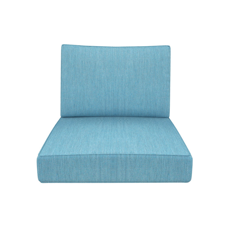 Lani Sunbrella® Outdoor Louge Chair Seat/Back Cushion, Cast Horizon Sunbrella® Plainweave