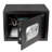 Stalwart Electronic Safe - Digital Biometric Fingerprint Lock Box with 2 Override Keys (Black)