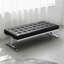 Banc rembourré noir-1190399171