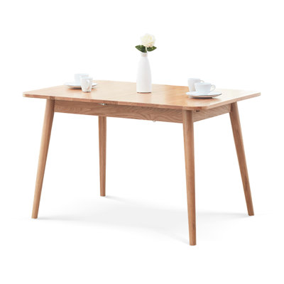 Colored Solid Wood Kitchen Table, Safe Corners, 31.26 In. Width Extendable Dining Colored, 36.62 Package