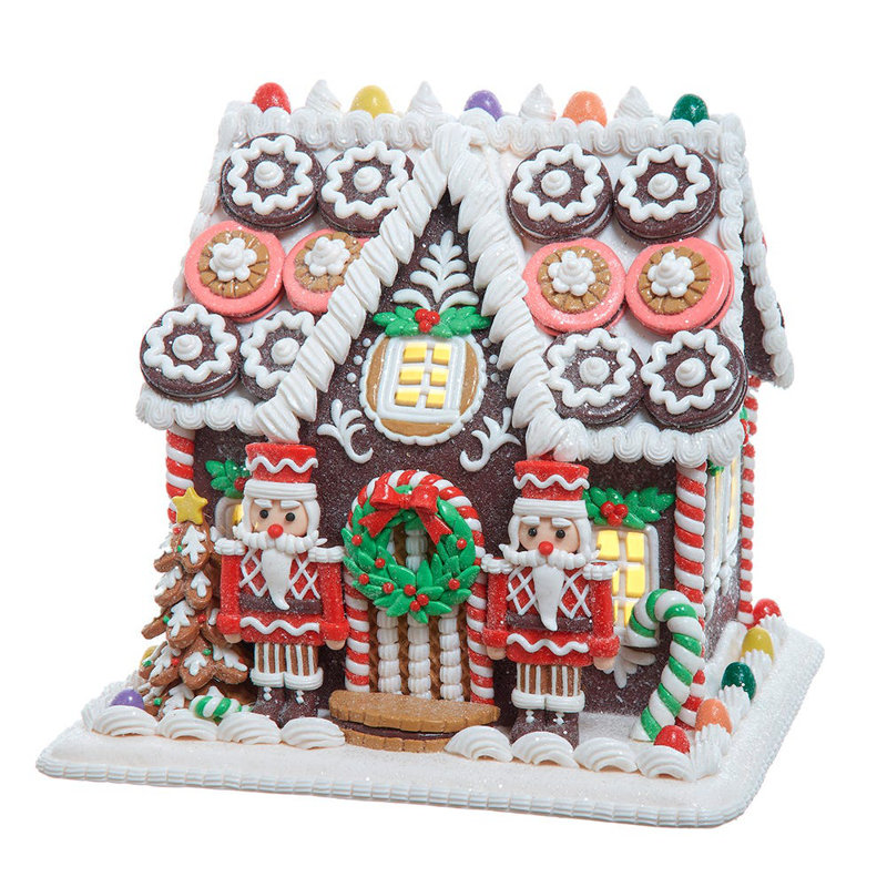 Maison en pain d'épice DEL Kurt Adler, 24 cm