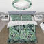 Ensemble de housse de couette en microfibre vert / noir 3 pièces