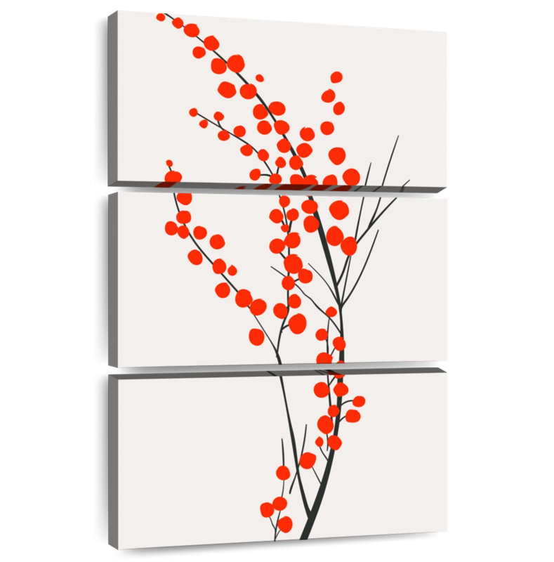 Harnek Red Wild Berries, 32" H x 20" W