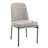 Modern Curved Back Dining Chair With Metal Base, Upholstered Accent Chair For Dining Room, Home Office-1735516132