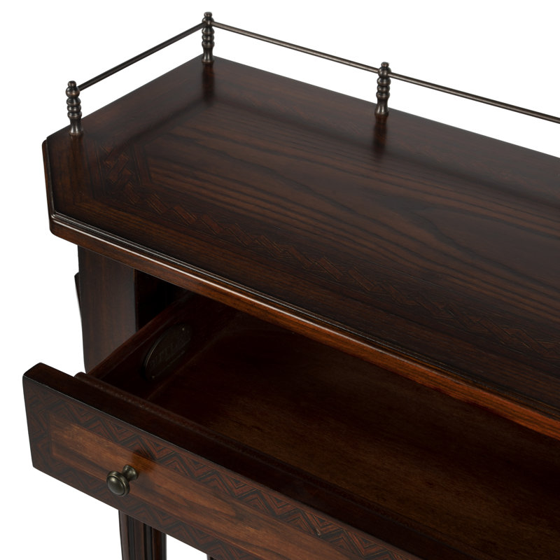 Charleston One Drawer Console Table, Plantation Cherry