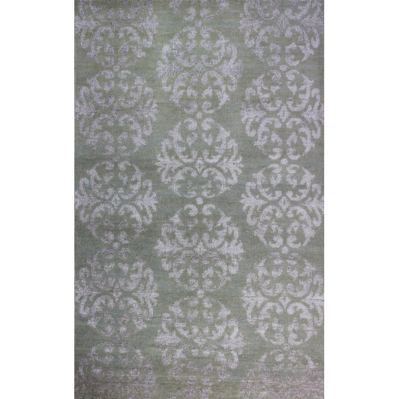 Tapis oriental en laine noué à la main Devaughn, Rectangle 2 pi x 3 pi