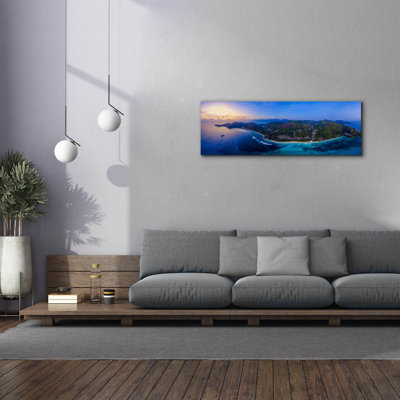 «Seychelles Mahe Island Paradise Panorama» par Epic Portfolio, art mural sur toile, 60 po x 20 po