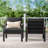 Outdoor Patio Aluminum 5-Person Conversation Set With LP Fire Pit Table&Glass Guard-466459454