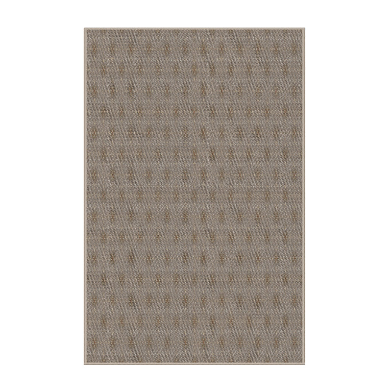 Brun Tapis décoratif Saenz, Rectangle 7 pi x 9 pi